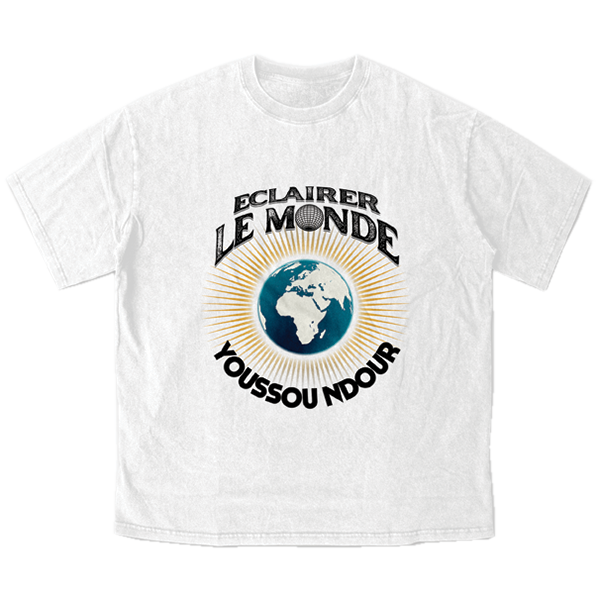 T-SHIRT "ECLAIRER LE MONDE" - BLANC