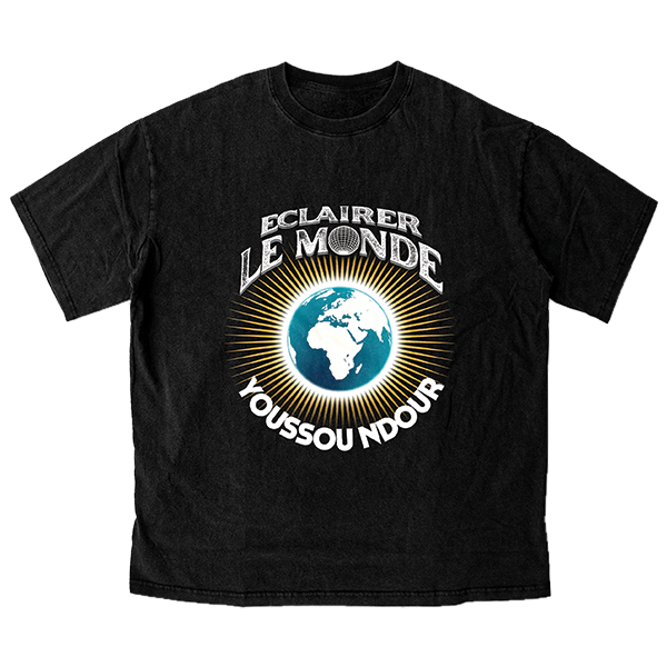 T-SHIRT "ECLAIRER LE MONDE" - NOIR