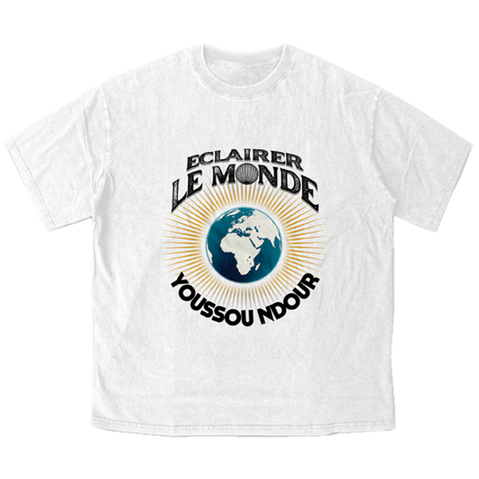 T-SHIRT "ECLAIRER LE MONDE" - BLANC
