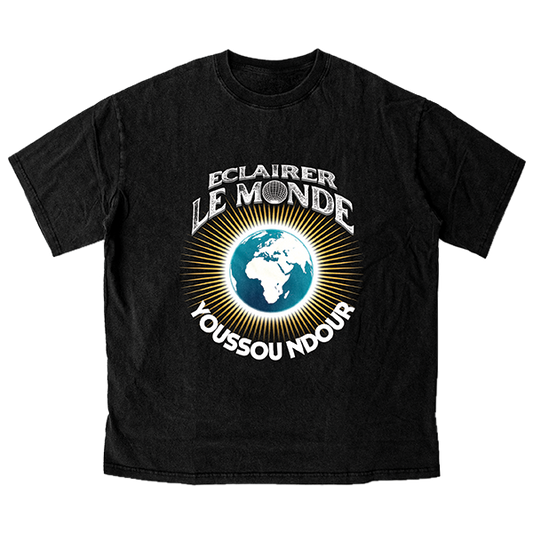 T-SHIRT "ECLAIRER LE MONDE" - NOIR
